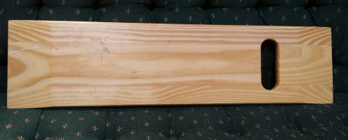 29 1/2 x 7&#034; wooden patient transfer board with hand holes