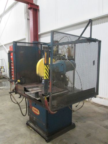 Kalamazoo semi-automatic heavy duty cold saw in work cell - used - am15340 for sale
