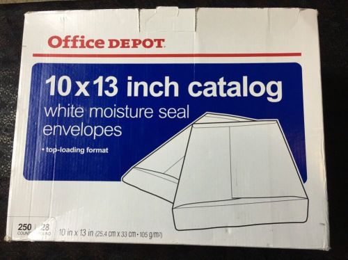10X13 Inch Catalog Envelopes White Moisture Seal Top Loading