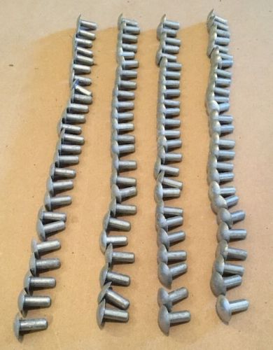 Lot of 100 brazier head (buck) aluminum rivets 1/4&#034; x 5/8&#034; soft truck trailer for sale