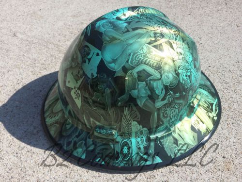 Msa v-gard hard hat w/fas-trac lime green/gold flop naughty boy osha/csa for sale