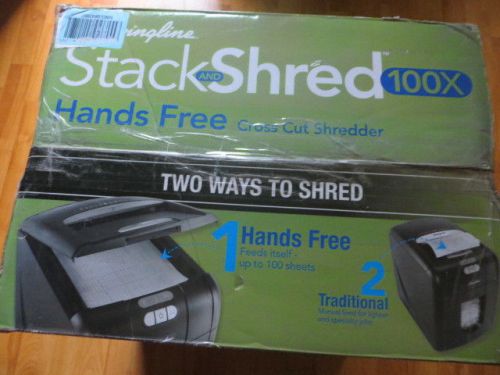 Swingline Stack and Shred 100X Cross Cut Shredder