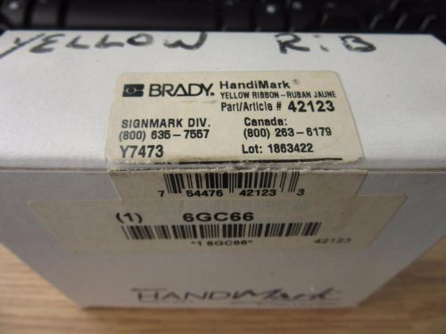 Brady HandiMark Y7473 Yellow Ribbon # 42123