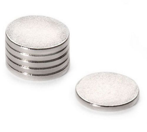 Strong Magnets - Round - Silver - 1.5 x 13 mm - 6 pack