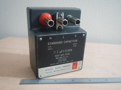 General Radio 1409-U 0.2uf Standard Capacitor