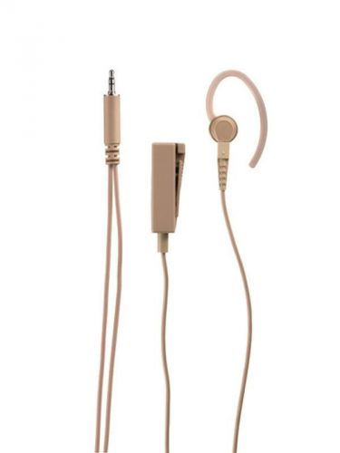 Motorola bdn6669 beige x-loud 2-wire earpiece, mic, ptt - 3.5mm surveillance kit for sale