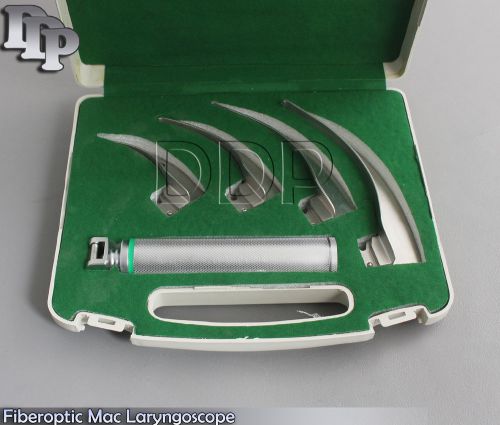 2 Sets Fiberoptic Mac Laryngoscope Econo (4 Mac Blades)
