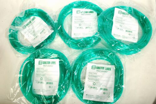 5 -salter 2025g oxygen tubing green 25&#039; w/ 2 standard connectors - free shipping for sale