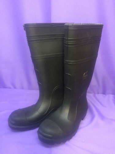 New men&#039;s size 7 onguard industries buffalo black rubber 15&#034; pull on work boots for sale