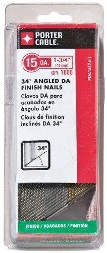 Porter-cable pda15175-1 1-3/4-inch, 15 gauge finish nails (1000-pack) for sale