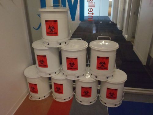 ONE ONLY Justrite 10 Gallon Biohazard safety can
