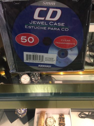 Kensiko 50 Clear CD Jewel Cases 5mm
