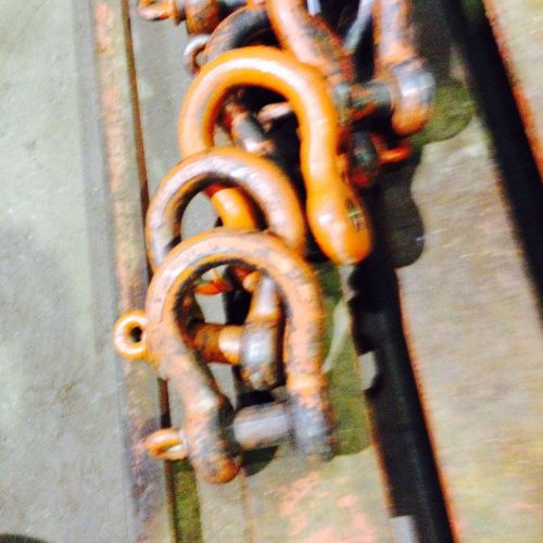 Shackles and screw clevis anchor lift by crosby   6,500lbs for sale