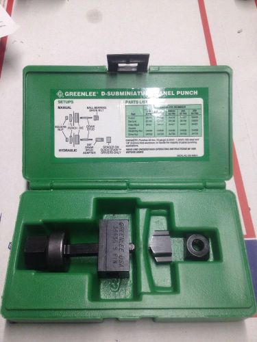 Greenlee 229 Connector Panel Punch 9 Pin D-Subminiature #3506