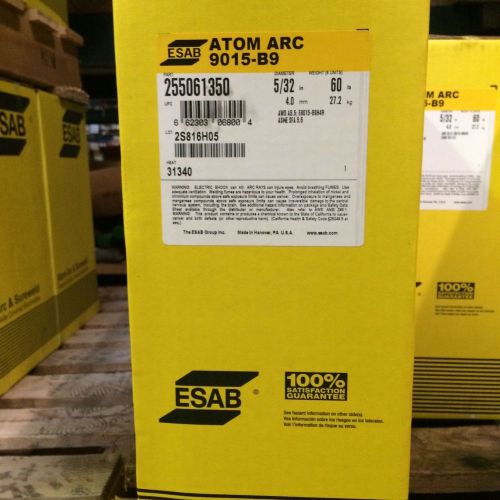 ESAB Atom Arc 9015-B9 Electrodes 5/32&#034; 60lbs in a box 6 10 lb cans NEW