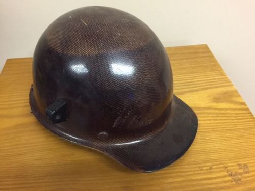 Vintage msa skullgard miners fiberglass steel worker safety hard hat for sale