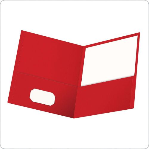 Oxford twin pocket folders letter size red 25 per box (57511ee) for sale
