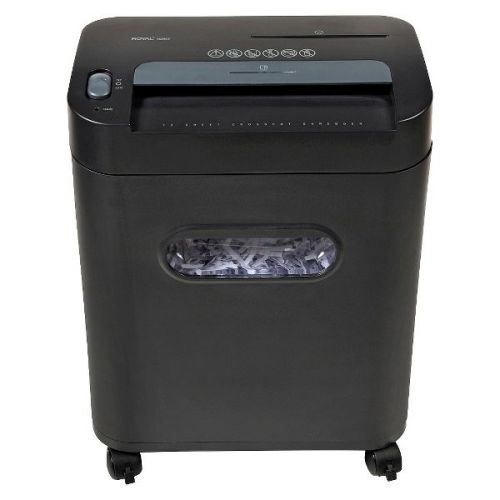 Royal 12-Sheet Cross Cut Paper, Credit Card &amp; CD Shredder Pullout Basket