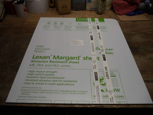Lexan Margard Abrasion Resistant MR FRA HLG Series Bronze  21&#039;&#039; X 24&#034; X 3/16&#034;