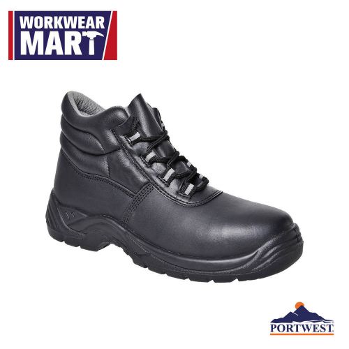 Work boot safety shoes composite toe non metallic, black 4-14, portwest fc21 for sale