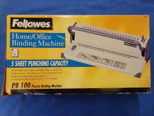 Fellowes PB 100 Home/Office Comb Binding Machine