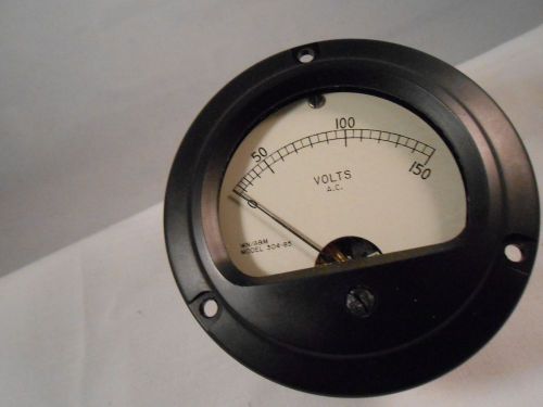 304-85 AC volts METER  0-150   NEW OLD STOCK 3 1/2&#034;