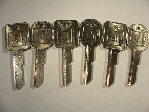 3 SETS  OEM  C&amp;D   GM    1978  KEY BLANK  WITH KNOCKOUT IN PLASE  UNCUT