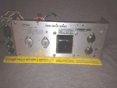 Vintage Power-One Disk Drive Series CP206 Power Supply - Untested - VGC