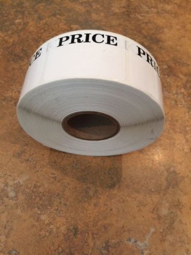 1.5&#034; X 2&#034; PRICE LABELS 1000 PER ROLL GREAT STICKERS