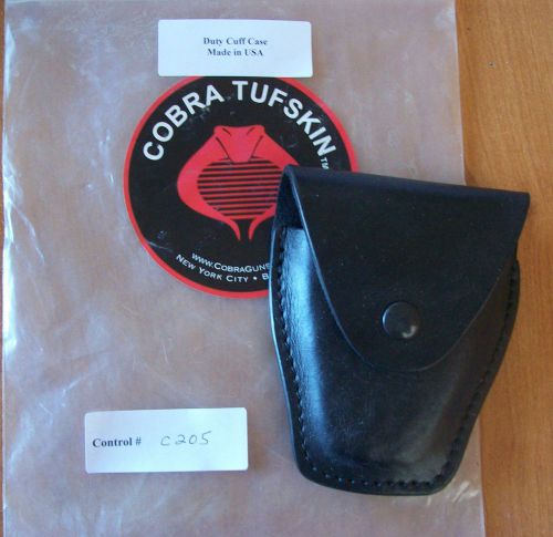 Cobra Molded Leather  Duty Handcuff Case Fits 2 1/4&#034; Belt Black C205