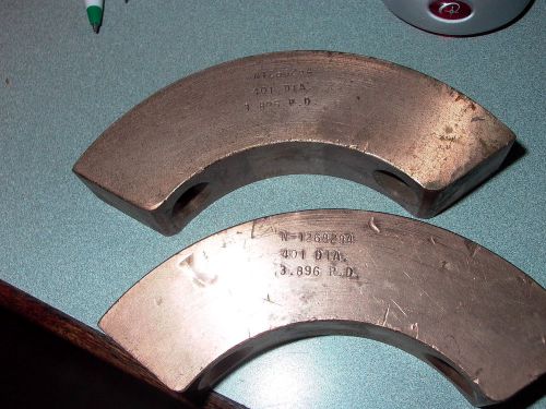LOT OF TWO BRASS CURVED FRICTION SHOES / PLATES # N-1268284
