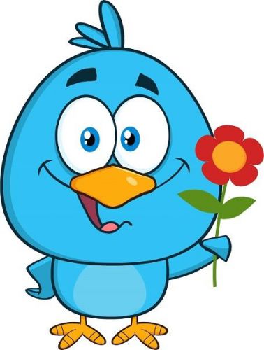 30 Custom Happy Blue Bird Personalized Address Labels