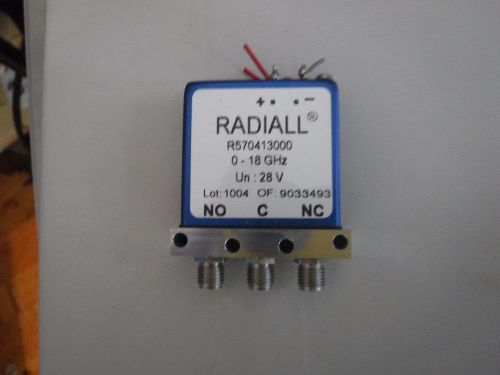 Radiall SPDT Coaxial Switch DC-18GHz SMA R570413000