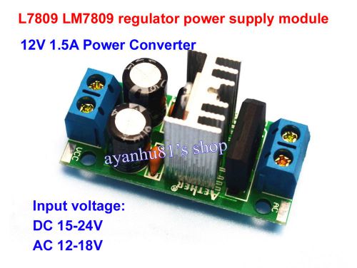 LM7809 L7809 AC/DC to 12V 1.5A Regulator Rectifier Converter Power Supply Module