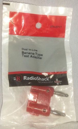 NEW Radio Shack Dual In-Line Banana Type Test Adapter #274-0717