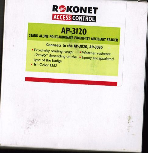 rokonet access cntrl ap3120 stand alone polycarbonate proximity auxiliary reader
