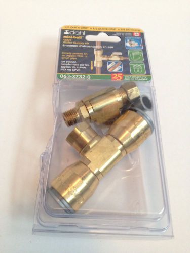 Dahl mini-ball Valve Water Supply Kit- 1/2 x 1/2 x 3/8