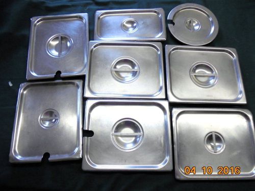 8 good used stainless steel food warmer serving buffet square round covers