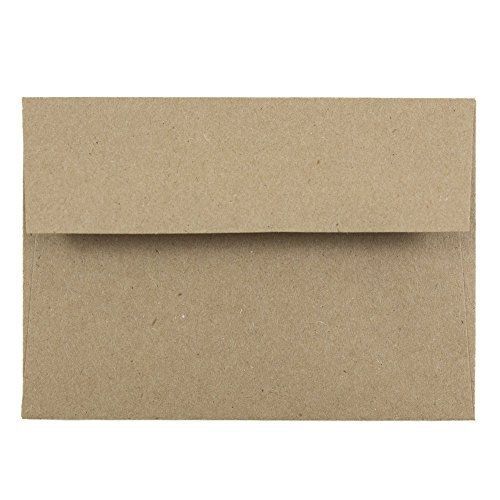 JAM Paper? 4bar A1 (3 5/8 x 5 1/8) Paper Bag 100% Recycled Envelope - Brown