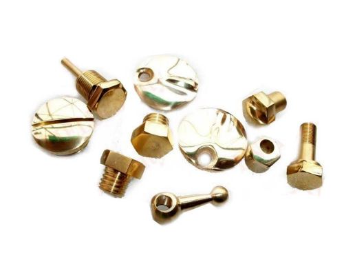  ROYAL ENFIELD CUSTOMISED BODY BRASS NUTS STUDS CAPS BOLT