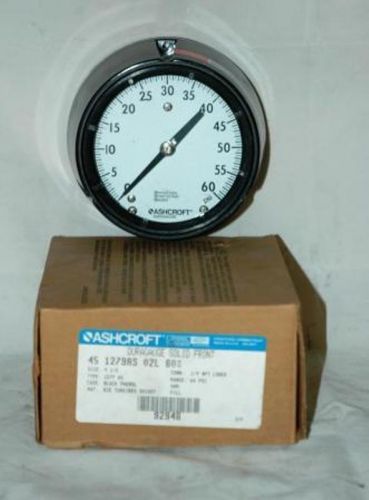 ASHCROFT 60 PSI GAUGE-45 1279 AS 02L **NEW IN BOX**