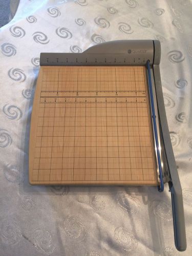 Quartet #9112 paper cutter/trimmer 12&#034; cutting length cuts up to 15 sheet for sale