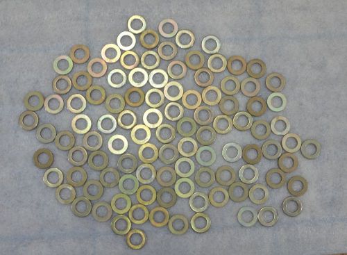 100 each PLATED FLAT WASHERS FITS 1/2&#034; BOLT NEW!