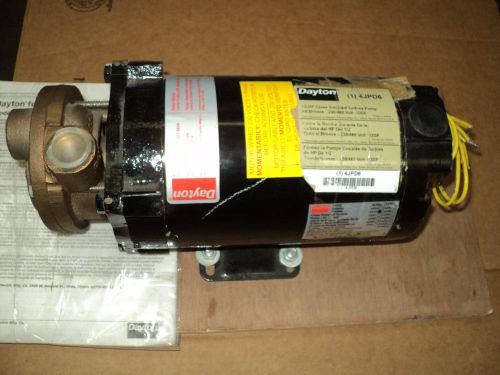 Dayton 4jpd6 turbine pump , 1/2 hp , 208-230/460 v , 56j fr , 3 phase for sale
