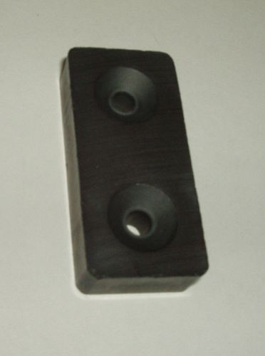 100 Ceramic 8 (with holes) Rectangular Magnets - 1-7/8&#034; x 7/8&#034; x .390, POWERFUL