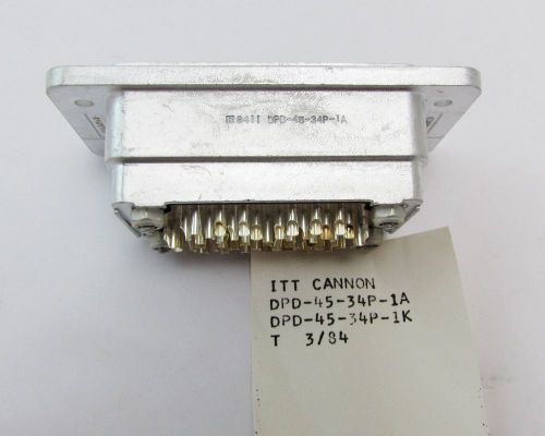 Lot of (8) ITT/Cannon DPD-45-34P-1A Connectors Rack Panel Silver Contacts =NOS=