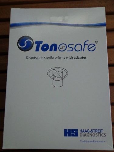 HAAG STREIT TONSOSAFE Disposable Sterile Prisms with Adapters NIB