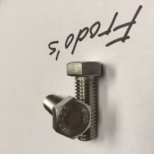 3/8-16 x 2 NC Hex Cap Screw 18-8 Stainless Steel 100 count
