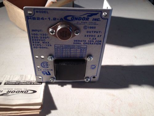 NEW Condor DC Power Supply HB24.1.2-A 24VDC 1.2A Industrial