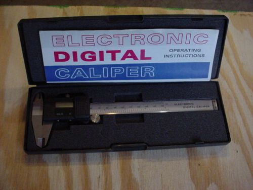 6&#034; electronic digital calipers in/mm 0-150 mm model no. G06008 machinist tools